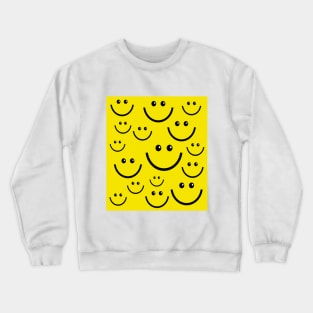 smiley face happy Crewneck Sweatshirt